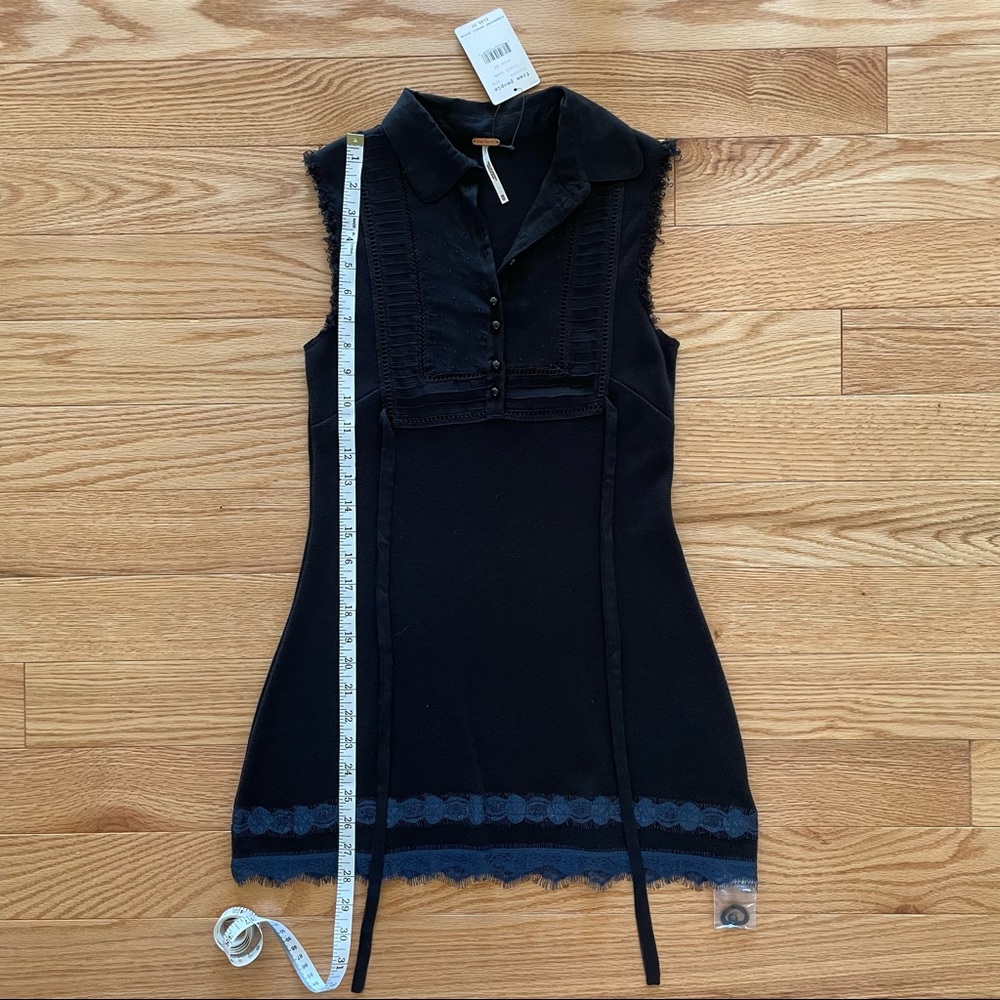 NWT Free People Black Comb Dress - Size XS